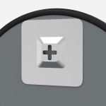 vidaXL Oglindă de perete rotundă, negru, Ø 20 cm