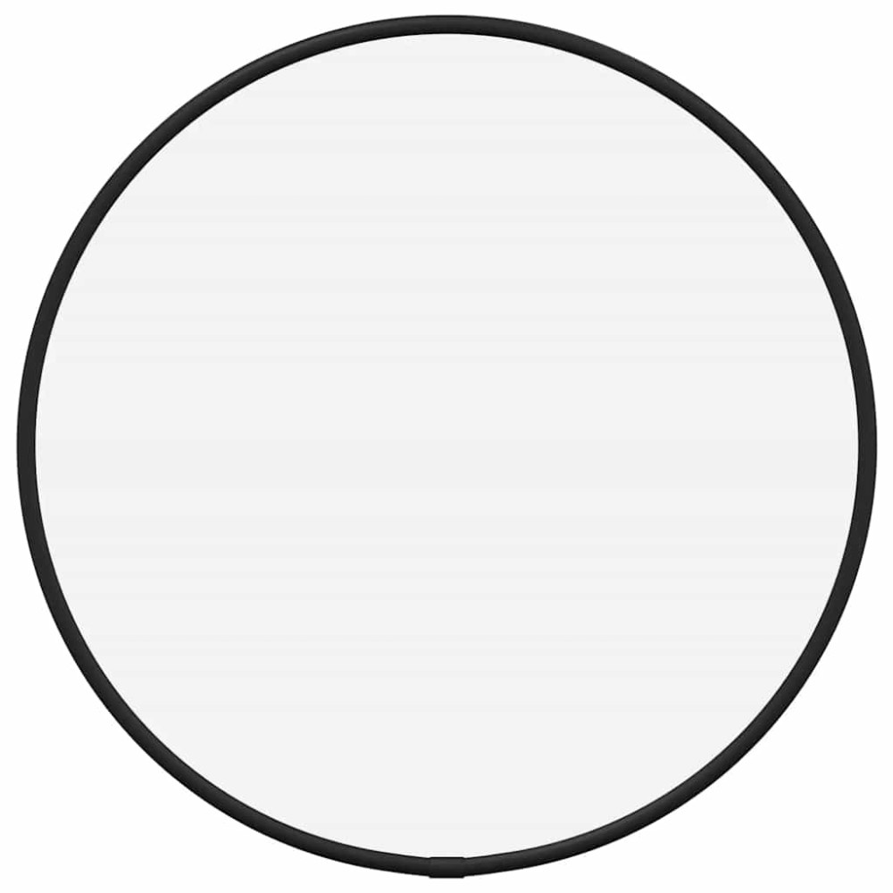 vidaXL Oglindă de perete rotundă, negru, Ø 30 cm