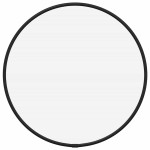 vidaXL Oglindă de perete rotundă, negru, Ø 30 cm