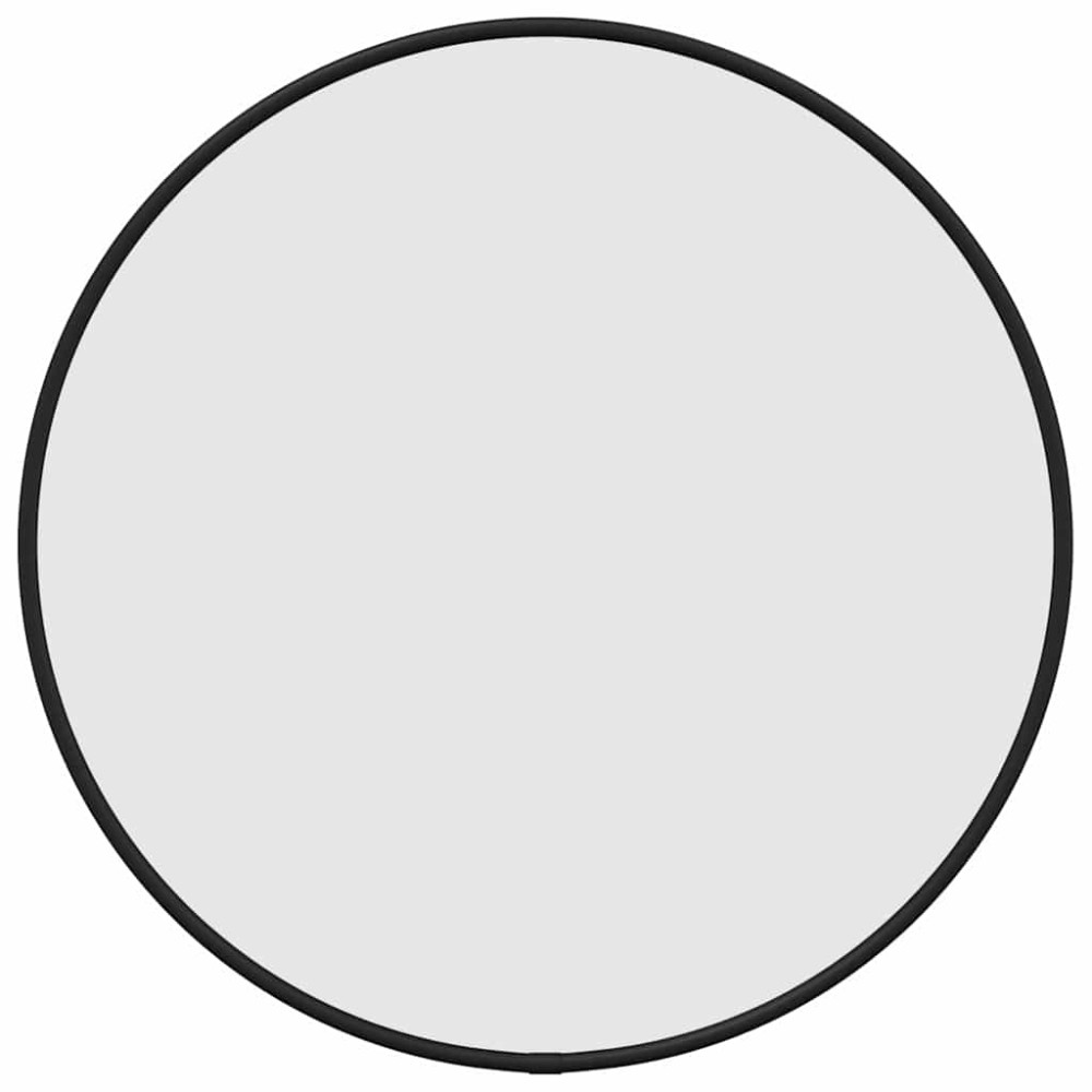 vidaXL Oglindă de perete rotundă, negru, Ø 40 cm