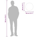 vidaXL Oglindă de perete rotundă, negru, Ø 40 cm vidaXL Oglindă de perete rotundă, negru, Ø 40 cm
