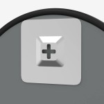 vidaXL Oglindă de perete rotundă, negru, Ø 50 cm