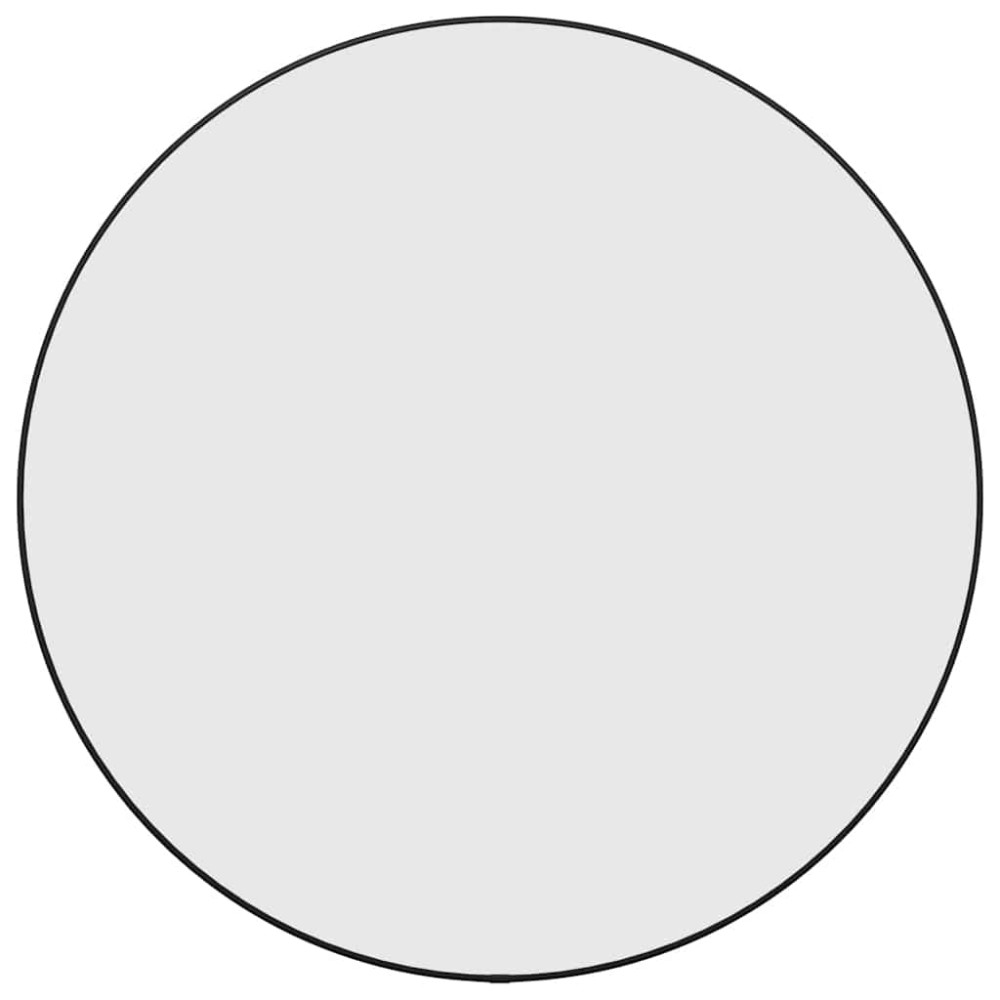 vidaXL Oglindă de perete rotundă, negru, Ø 60 cm