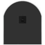 vidaXL Oglindă de perete, argintiu, 80x35 cm, ovală