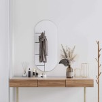 vidaXL Oglindă de perete, argintiu, 100x45 cm, ovală vidaXL Oglindă de perete, argintiu, 100x45 cm, ovală