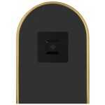 vidaXL Oglindă de perete, auriu, 40x15 cm, ovală