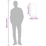 vidaXL Oglindă de perete, auriu, 50x20 cm, ovală