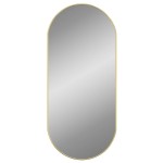 vidaXL Oglindă de perete, auriu, 100x45 cm, ovală vidaXL Oglindă de perete, auriu, 100x45 cm, ovală