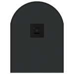 vidaXL Oglindă de perete, negru, 60x25 cm, ovală