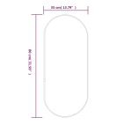 vidaXL Oglindă de perete, negru, 80x35 cm, ovală vidaXL Oglindă de perete, negru, 80x35 cm, ovală