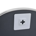 vidaXL Oglindă de perete, argintiu, 50x35 cm