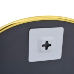 vidaXL Oglindă de perete, auriu, 50x35 cm