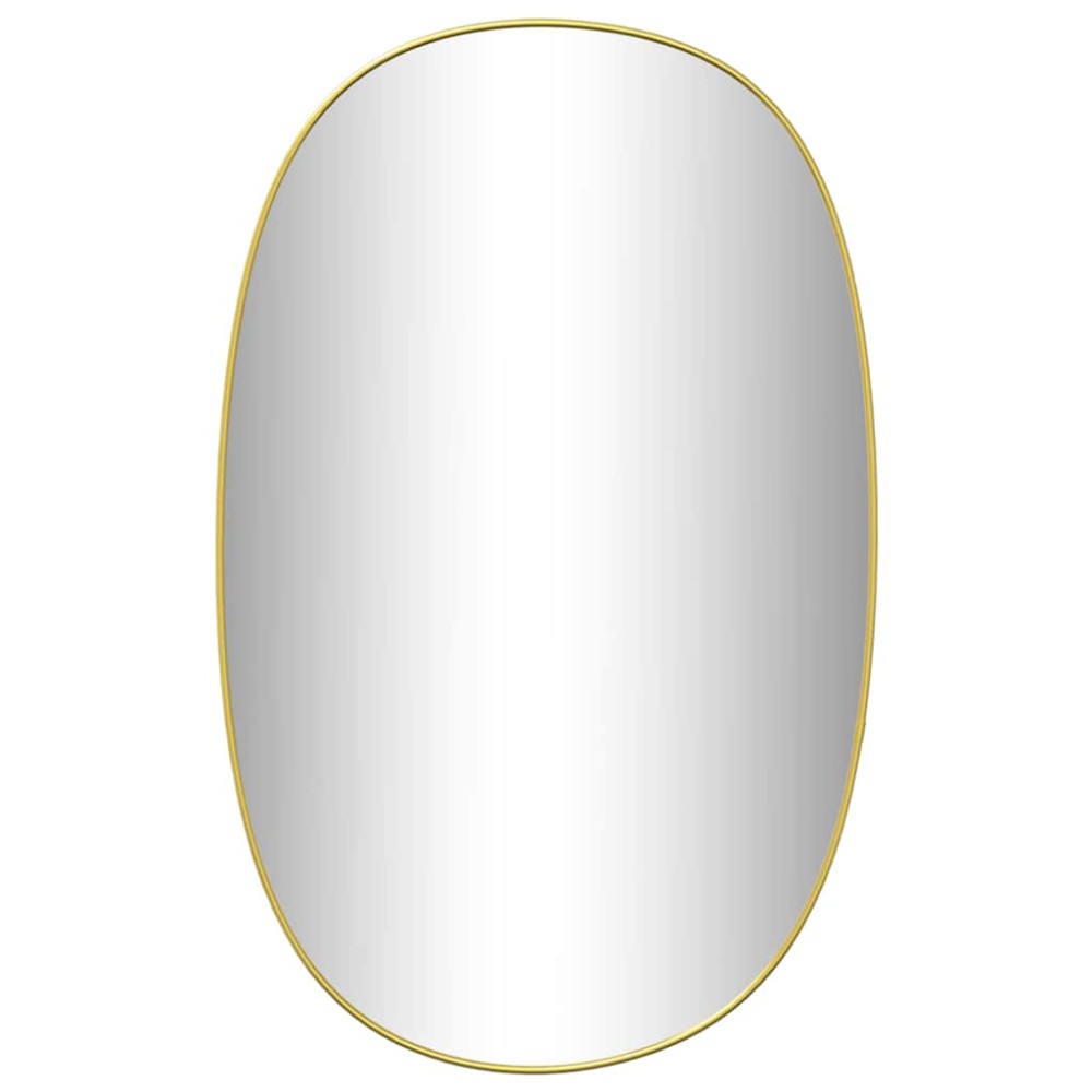 vidaXL Oglindă de perete, auriu, 70x45 cm