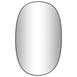 vidaXL Oglindă de perete, negru, 70x45 cm