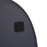 vidaXL Oglindă de perete, negru, 80x50 cm