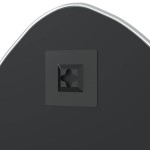 vidaXL Oglindă de perete, argintiu, 50x40 cm