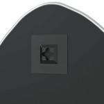 vidaXL Oglindă de perete, argintiu, 60x50 cm