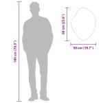 vidaXL Oglindă de perete, argintiu, 60x50 cm