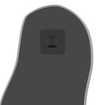 vidaXL Oglindă de perete, argintiu, 70x30 cm