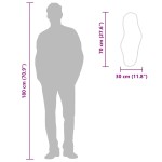 vidaXL Oglindă de perete, argintiu, 70x30 cm