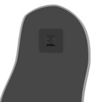 vidaXL Oglindă de perete, argintiu, 90x40 cm