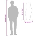 vidaXL Oglindă de perete, argintiu, 90x40 cm