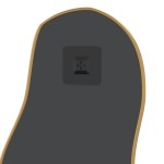 vidaXL Oglindă de perete, auriu, 80x35 cm