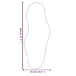 vidaXL Oglindă de perete, auriu, 80x35 cm