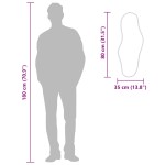 vidaXL Oglindă de perete, auriu, 80x35 cm