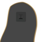 vidaXL Oglindă de perete, auriu, 90x40 cm