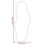 vidaXL Oglindă de perete, auriu, 90x40 cm