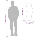 vidaXL Oglindă de perete, auriu, 90x40 cm