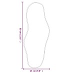 vidaXL Oglindă de perete, negru, 60x25 cm vidaXL Oglindă de perete, negru, 60x25 cm