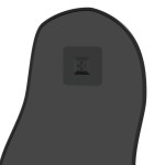 vidaXL Oglindă de perete, negru, 80x35 cm vidaXL Oglindă de perete, negru, 80x35 cm