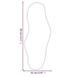vidaXL Oglindă de perete, negru, 80x35 cm vidaXL Oglindă de perete, negru, 80x35 cm