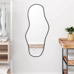 vidaXL Oglindă de perete, negru, 100x45 cm vidaXL Oglindă de perete, negru, 100x45 cm