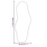 vidaXL Oglindă de perete, negru, 100x45 cm vidaXL Oglindă de perete, negru, 100x45 cm