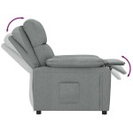vidaXL Fotoliu rabatabil, gri închis, material textil