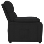 vidaXL Fotoliu rabatabil, negru, material textil vidaXL Fotoliu rabatabil, negru, material textil