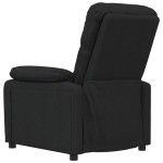 vidaXL Fotoliu rabatabil, negru, material textil vidaXL Fotoliu rabatabil, negru, material textil