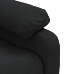 vidaXL Fotoliu rabatabil, negru, material textil vidaXL Fotoliu rabatabil, negru, material textil
