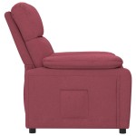 vidaXL Fotoliu rabatabil, roșu vin, material textil vidaXL Fotoliu rabatabil, roșu vin, material textil