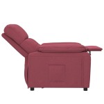 vidaXL Fotoliu rabatabil, roșu vin, material textil vidaXL Fotoliu rabatabil, roșu vin, material textil