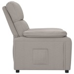 vidaXL Fotoliu rabatabil, gri taupe, material textil