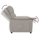 vidaXL Fotoliu rabatabil, gri taupe, material textil