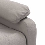 vidaXL Fotoliu rabatabil, gri taupe, material textil