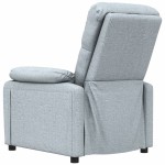 vidaXL Fotoliu de masaj, gri deschis, material textil vidaXL Fotoliu de masaj, gri deschis, material textil