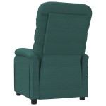 vidaXL Fotoliu de masaj, verde închis, material textil