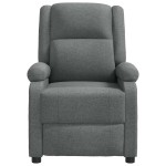 vidaXL Fotoliu de masaj, gri închis, material textil vidaXL Fotoliu de masaj, gri închis, material textil