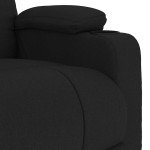 vidaXL Fotoliu rabatabil, negru, material textil vidaXL Fotoliu rabatabil, negru, material textil